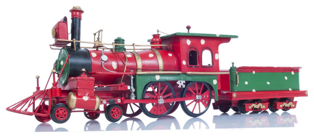 CHRISTMAS TRAIN MODEL HANDMADE METAL Collectible Metal scale model Train