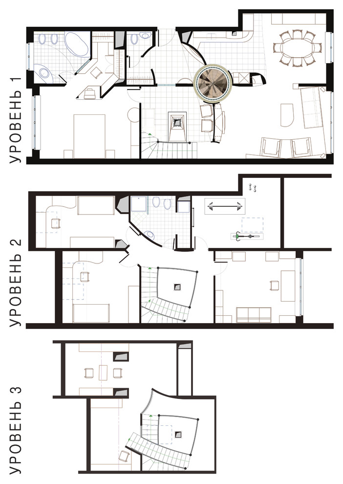 Квартира в Митино в трех уровнях.