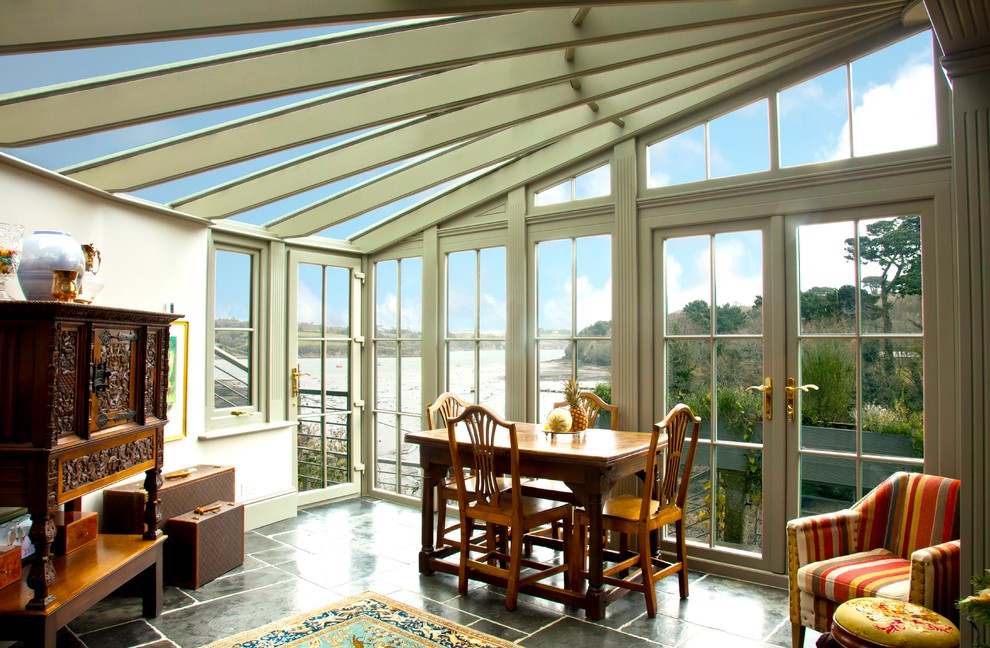 Inspiration for a traditional sunroom in Cornwall.