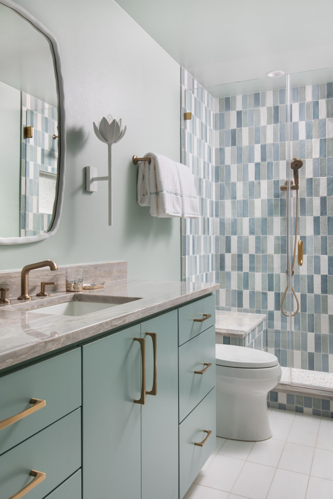 Inspiration for a transitional bathroom remodel in Austin