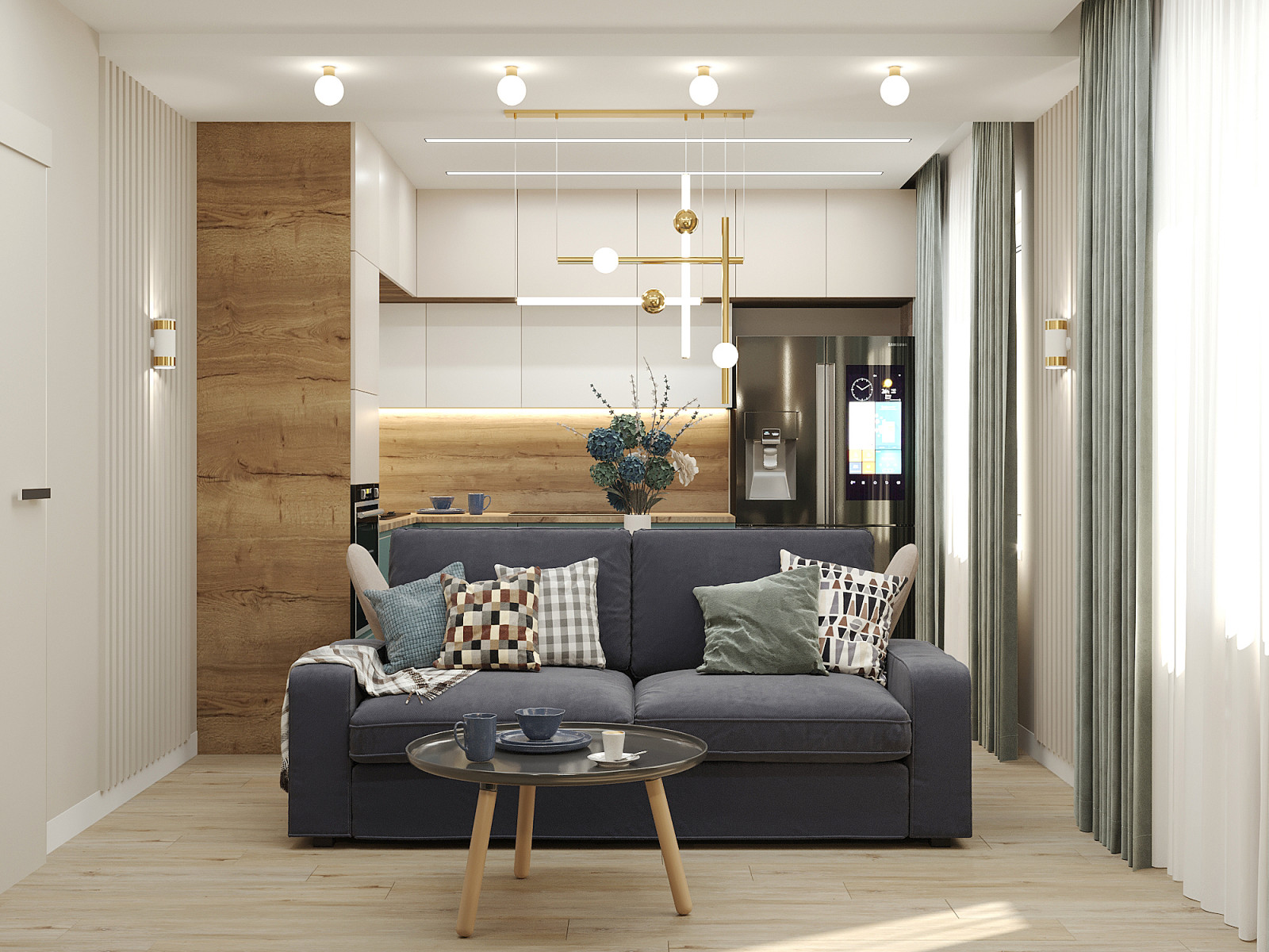 Кухня совмещенная с гостиной