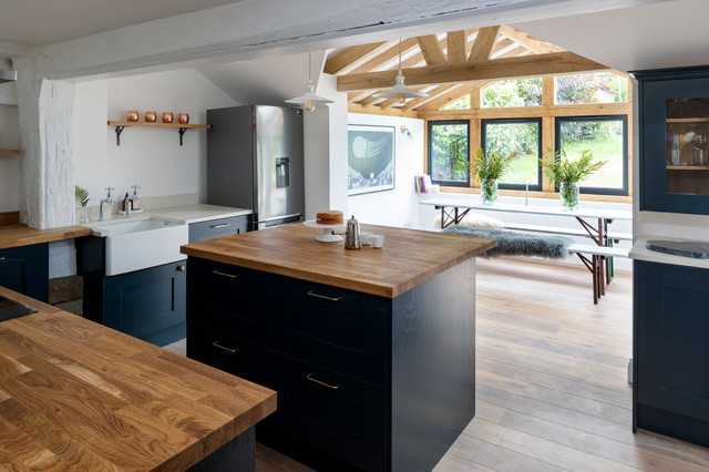 Ivy Cottage - New Oak framed single storey extension country-kitchen