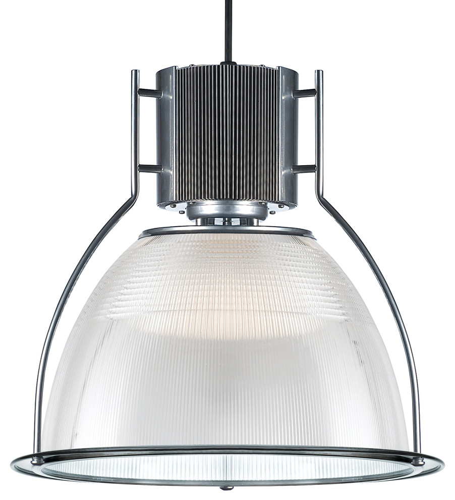 High Bay Pendant, Polish Aluminum Beach Style Pendant Lighting by