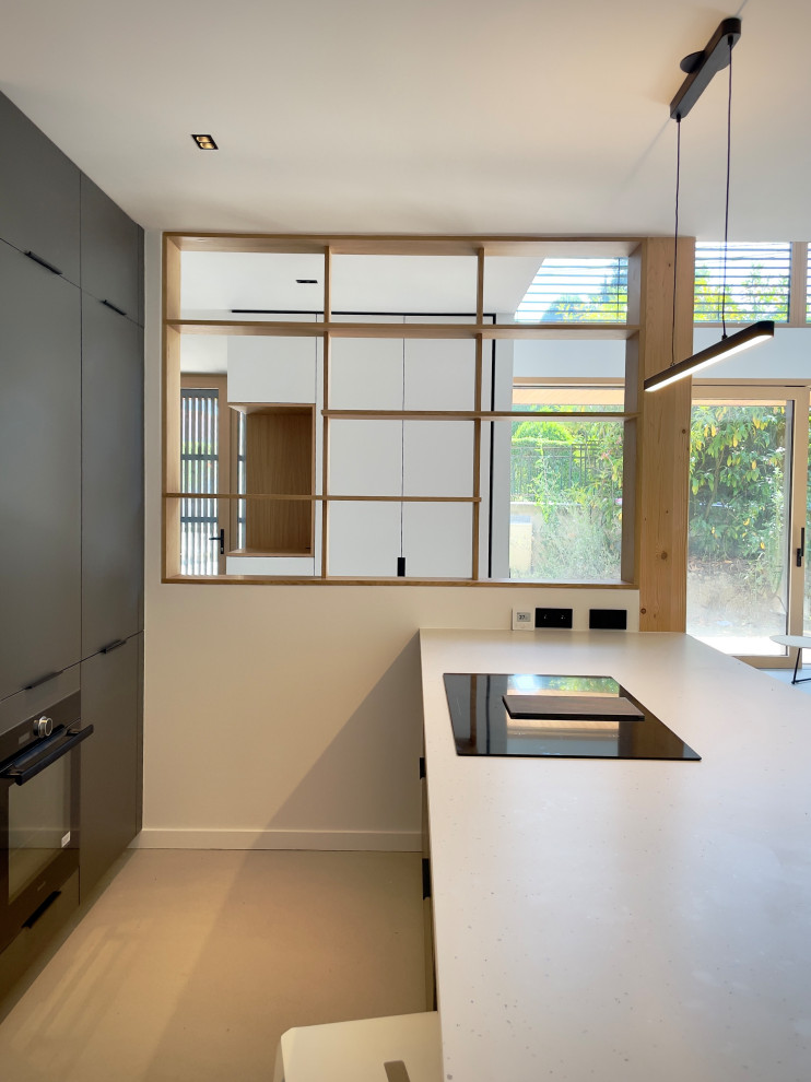 (En cours) Maison ossature bois mixte enduit, bardage bois