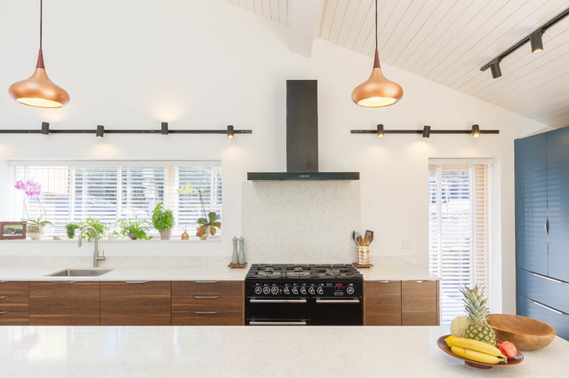 Eclectic Two Tone Kitchen skandinavisk-koek