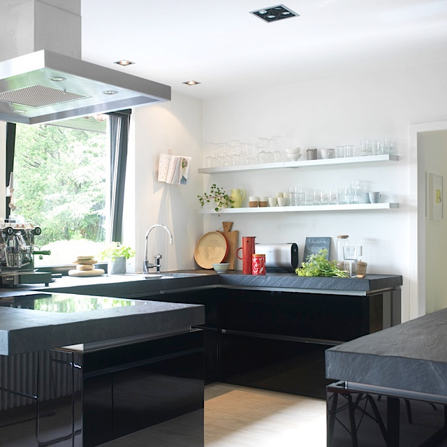70s Bungalow contemporain-cuisine