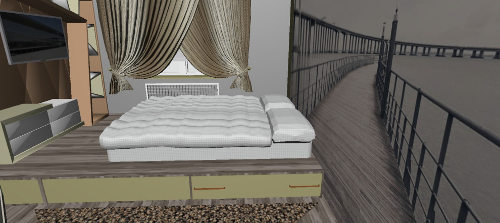 Спальня для молодой пары