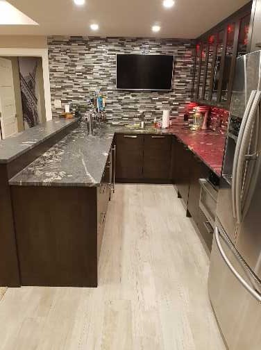 Springbank basement renovation