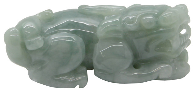 Chinese old natural jade hand-carved statue pendant HOT sale