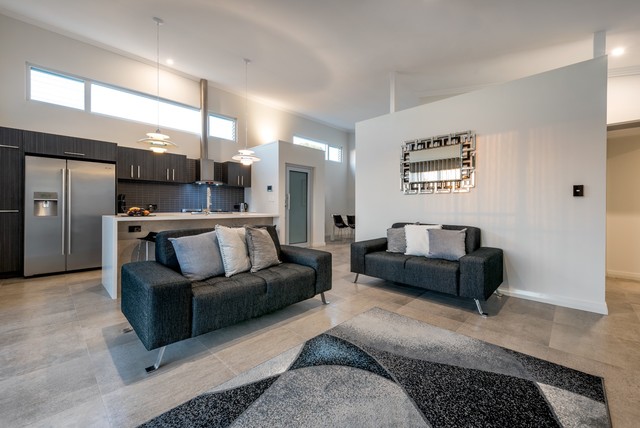 Living & Kitchen contemporary-vardagsrum