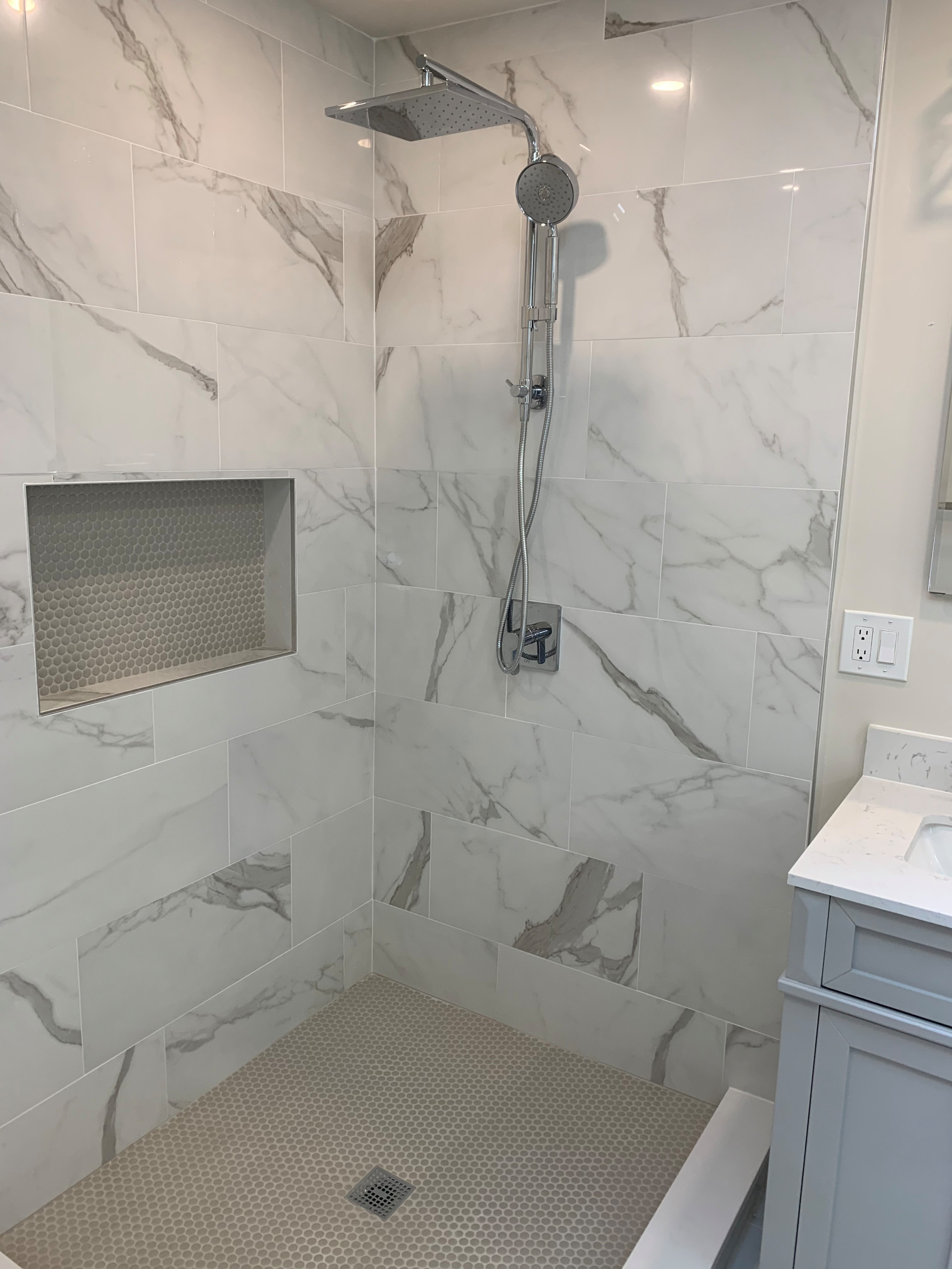 Bright & White Bathroom Remodel