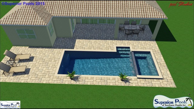 Superior Pools 3D Drawings rendering