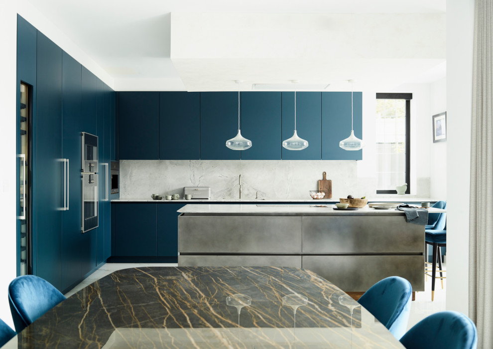 Contemporary kitchen in Kent.