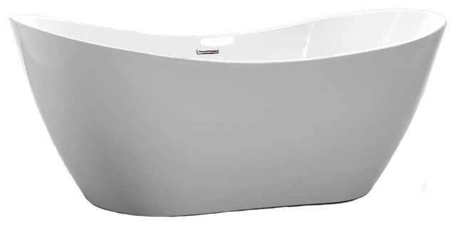 Vanity Art Free Standing Acrylic Bathtub