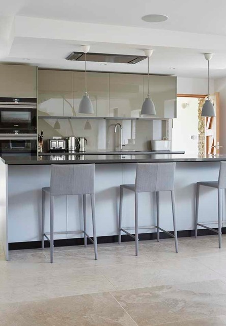 Coastal Barn Conversion contemporary-kitchen