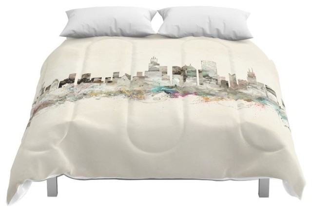 Society6 Chicago City Skyline Comforter Contemporary