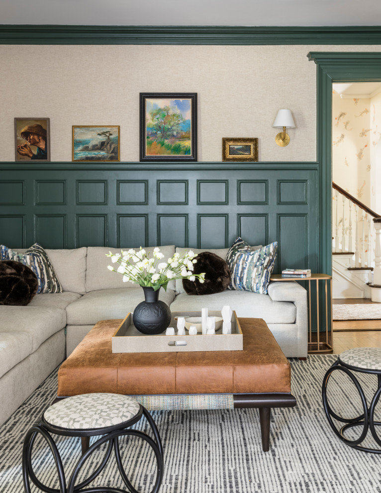 100-year-old Colonial Revival … Revived! - Family Room - New York - by ...