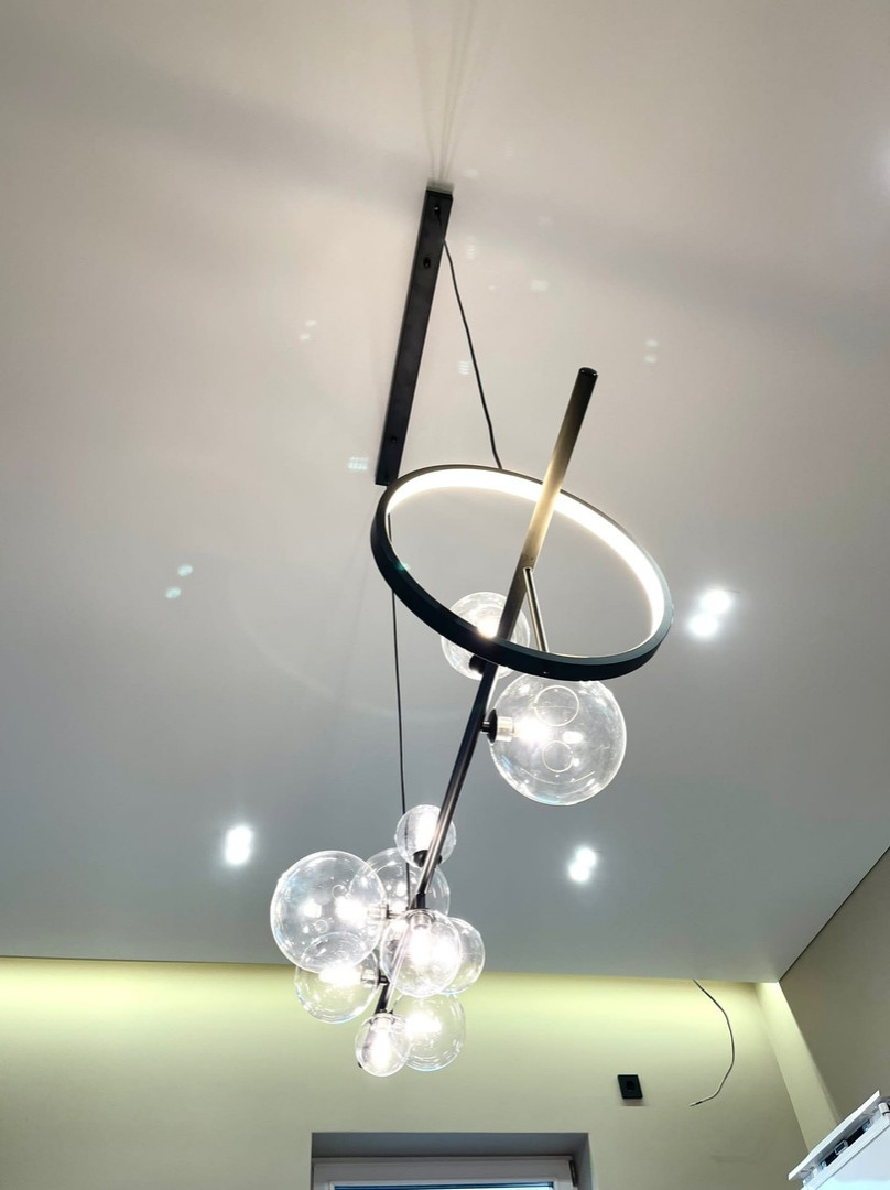 Теневые и парящие потолки в ЖК Кларус парк