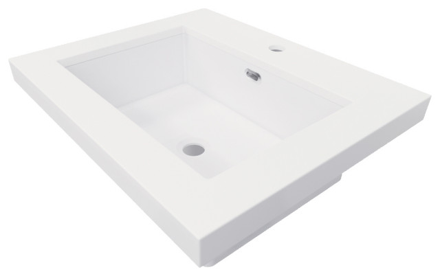 Royal Reinforced Acrylic Countertop, 24-Inch - Contemporary - Bathroom ...