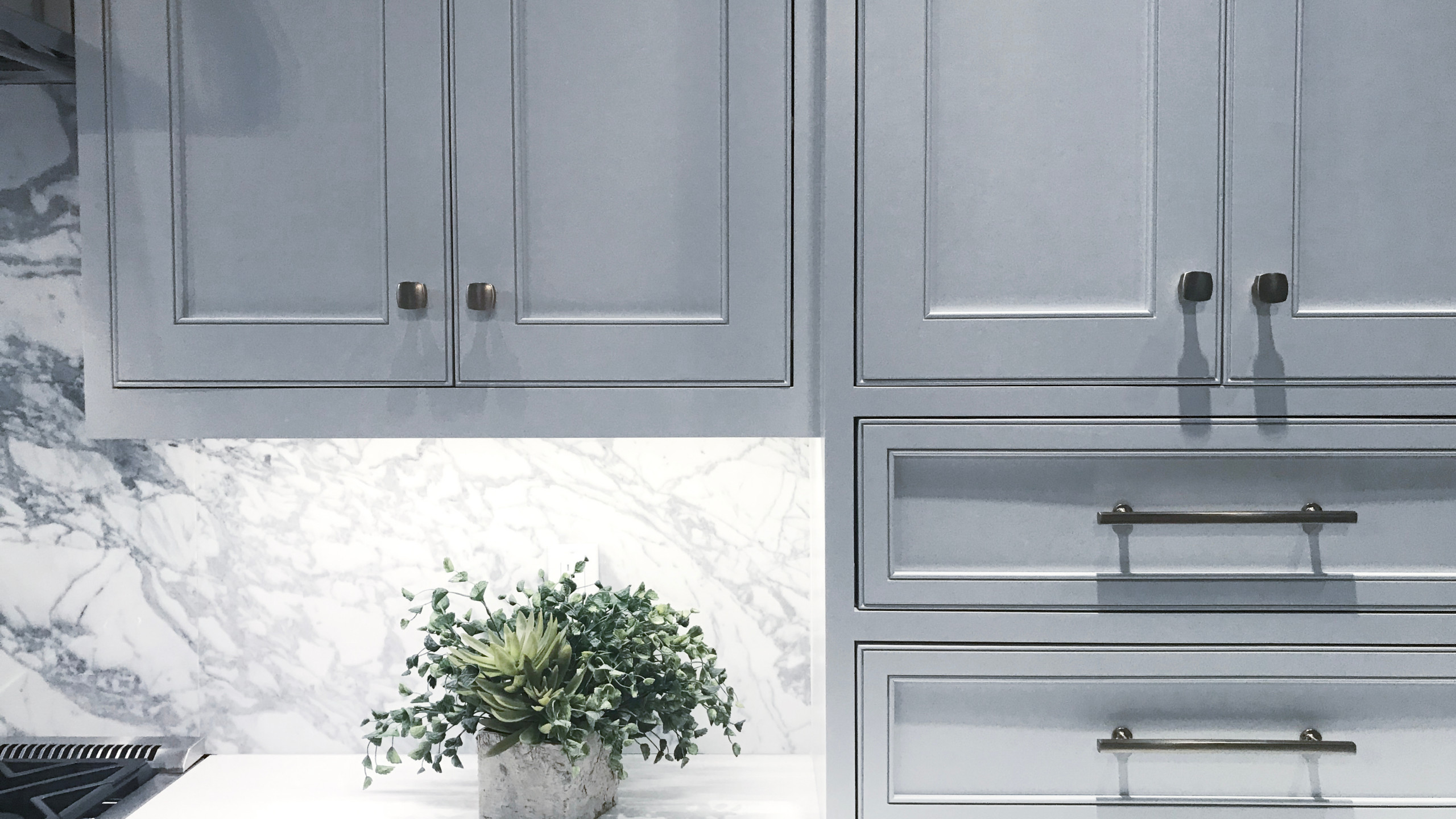 Bright Contemporary Kitchen with Natural Accents in Hertford