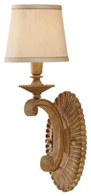 Feiss WB1573MAW Blaire 1 Light Medium Aged Wood Wall Sconce - Traditional - Wall Sconces - by ...