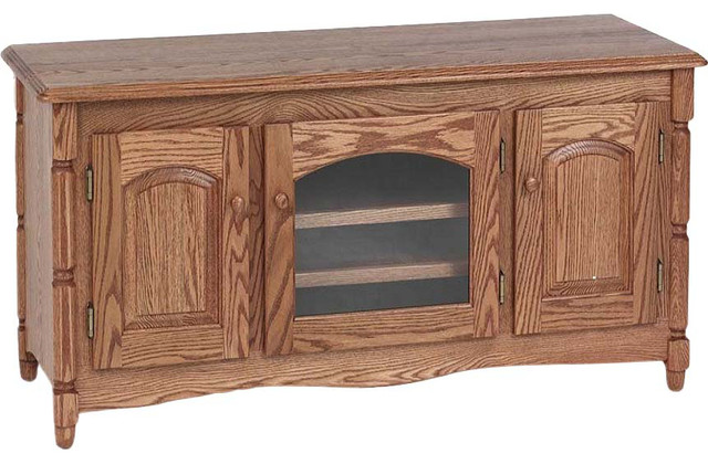 Country Style Solid Oak Tv Stand With Cabinet 51 Traditional Country Style Solid Oak Tv Stand With Cabinet 51 Traditional Entertainment Centers And Stands By The Furniture