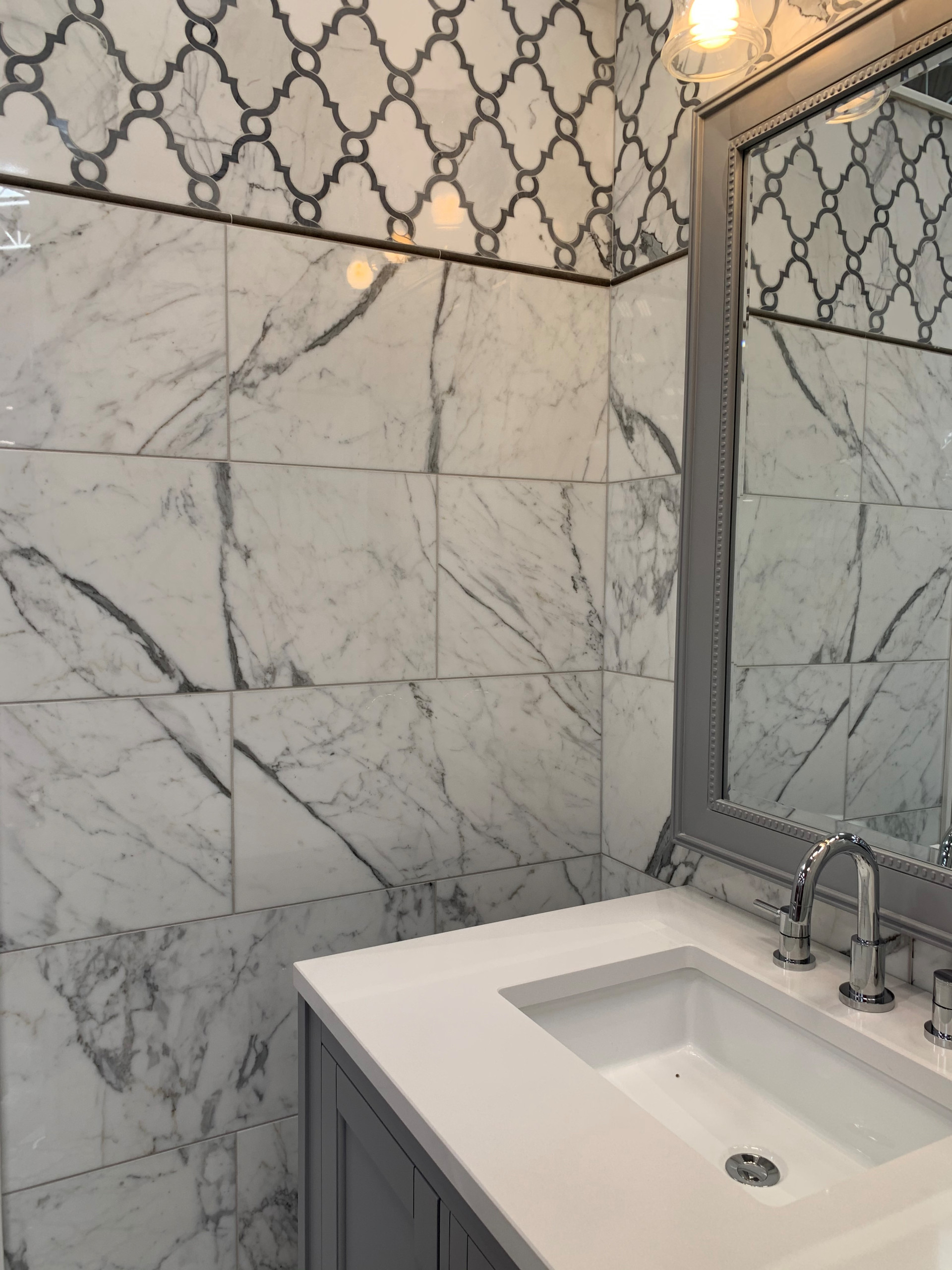 Mosaic Marble Accent Tile - Same as Floor Tile