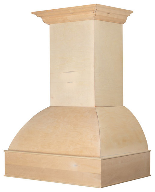 ZLINE 36" Unfinished Wooden Wall Mount Range Hood Traditional Range Hoods And Vents by