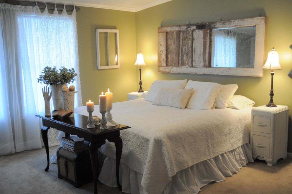 Old Chippy Door Headboard Eclectic Bedroom New Orleans By