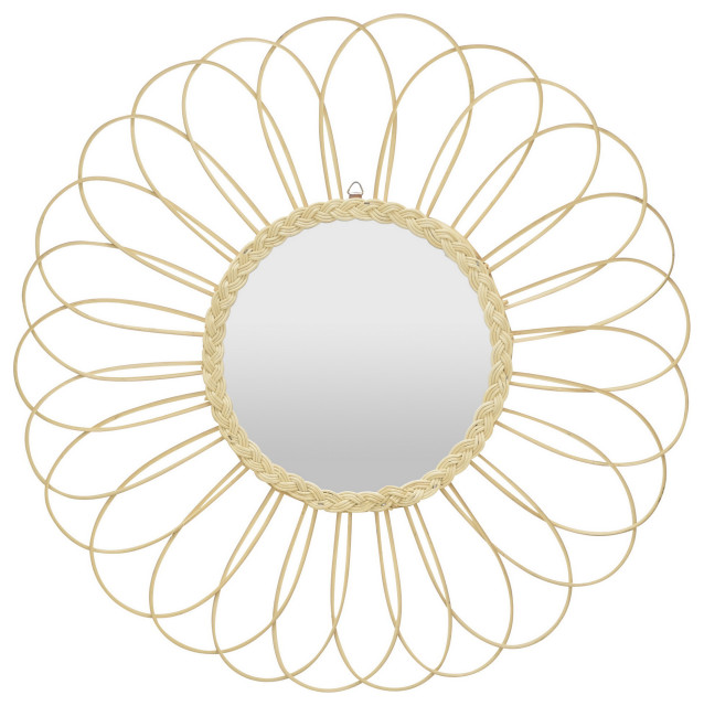 White Bamboo Mirror 23 5