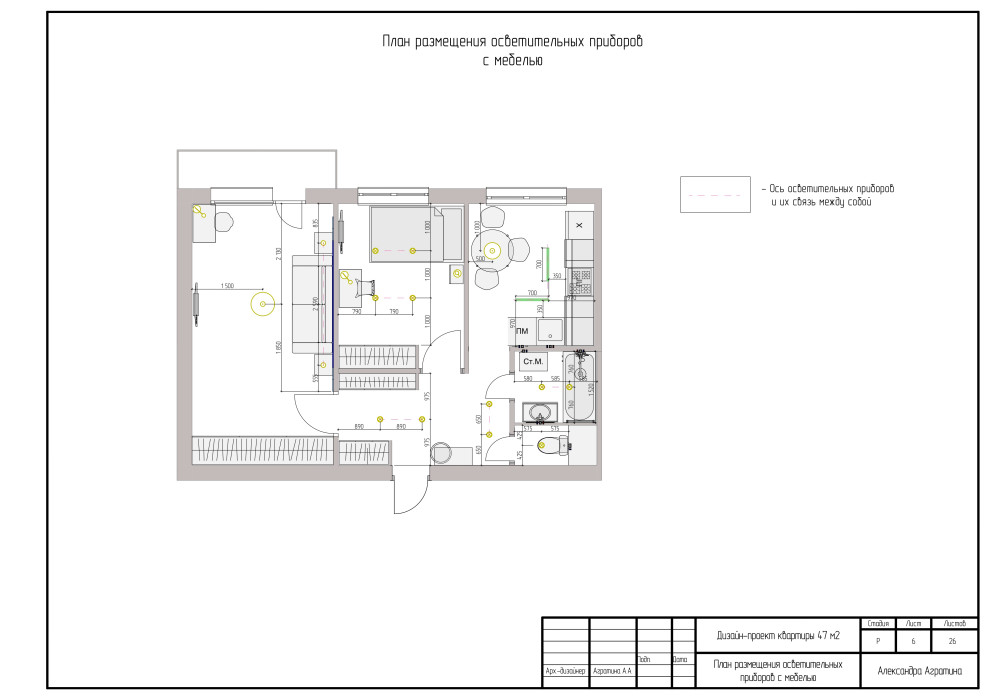 Дизайн-проект MINI 47кв.м