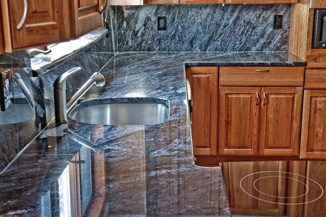 Dynamic Blue Granite Kitchen - American Traditional - Kitchen - DC ...