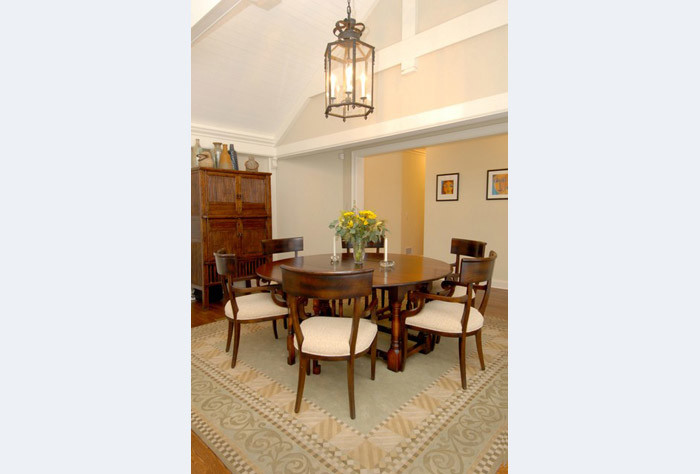 Inspiration for a transitional dining room remodel in Miami
