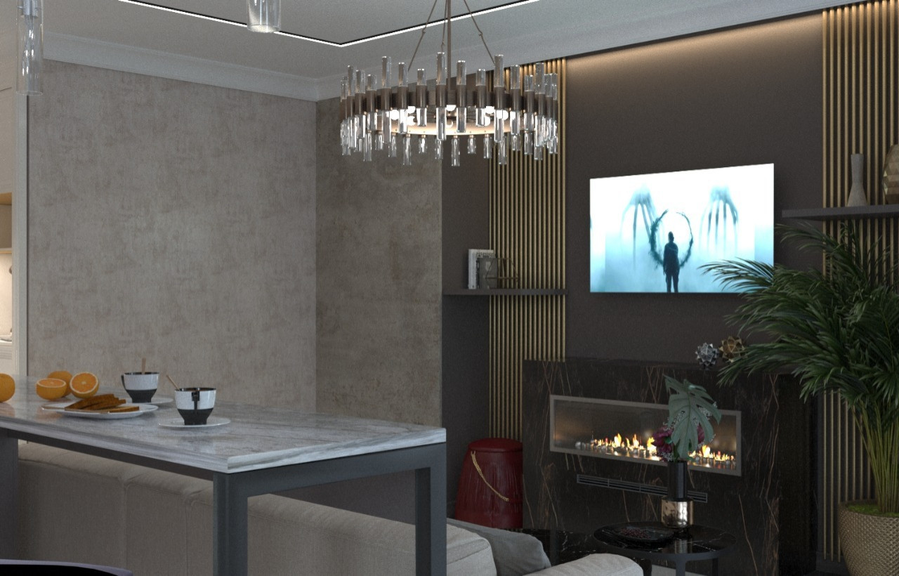 Дизайн преокт в ЖК Бартон 68м²