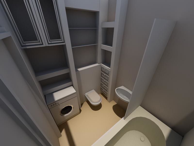 Простой проект перепланировки квартиры 50м2