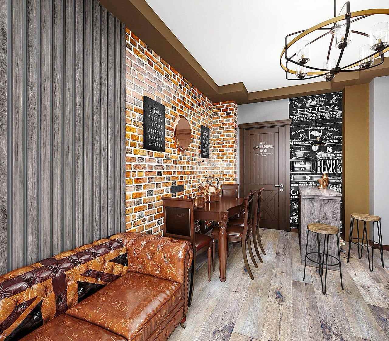 Квартира в стиле лофт 107 кв.м