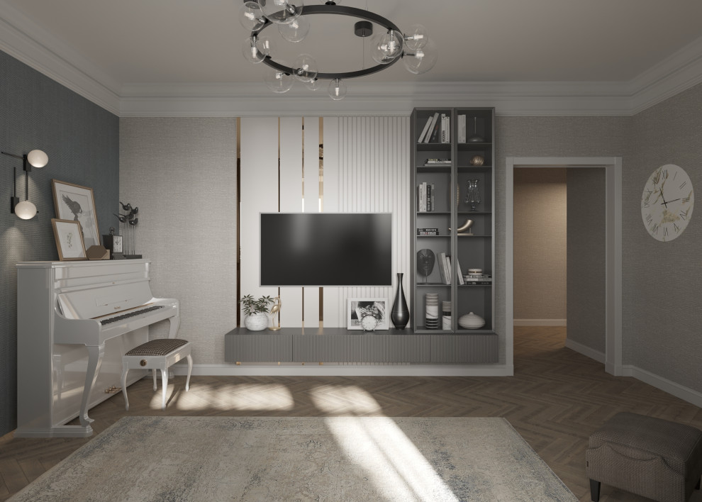 Проект кухни-гостиной 32 кв.м.