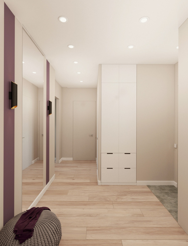 Дизайн двухкомнатной квартиры в лавандовых акцентах