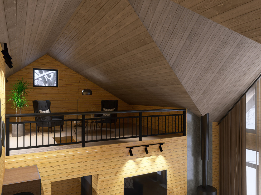 Кухня-гостиная в загородном доме