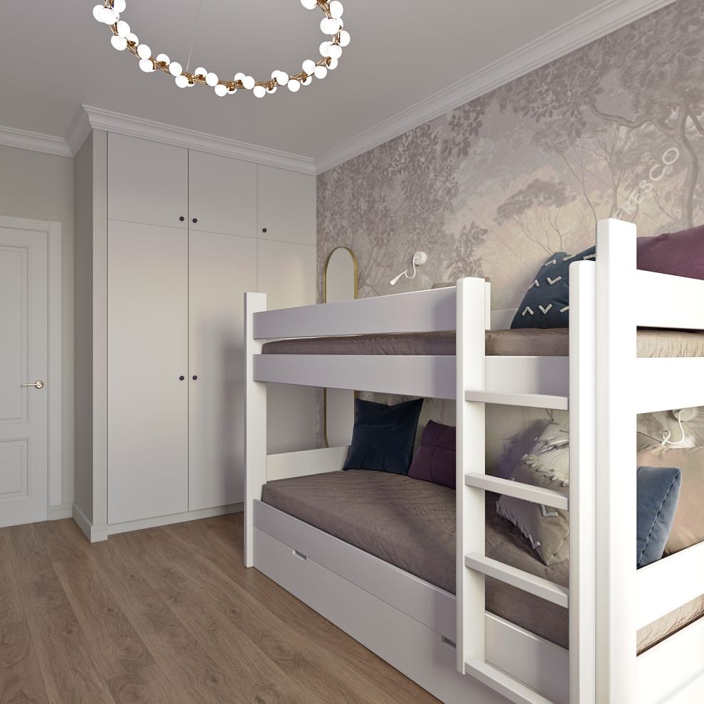 Светлая квартира в стиле неоклассика