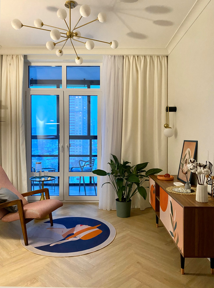 Малые м2 - не помеха комфорта. Смелый и яркий интерьер для молодой семьи