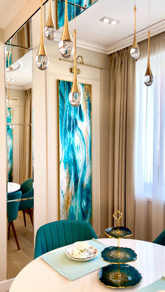 Проект в бирюзовых тонах