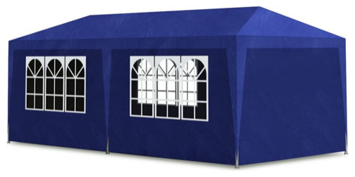 vidaXL Party Tent Outdoor Canopy Tent Patio Gazebo Sunshade for Garden Blue