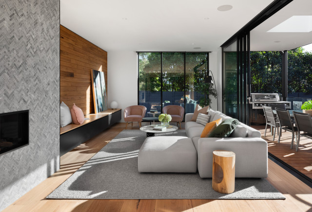 Balwyn House contemporary-living-room