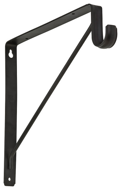 National Mfg. Oil Rubbed Bronze Shelf and Rod Bracket S822092 ...