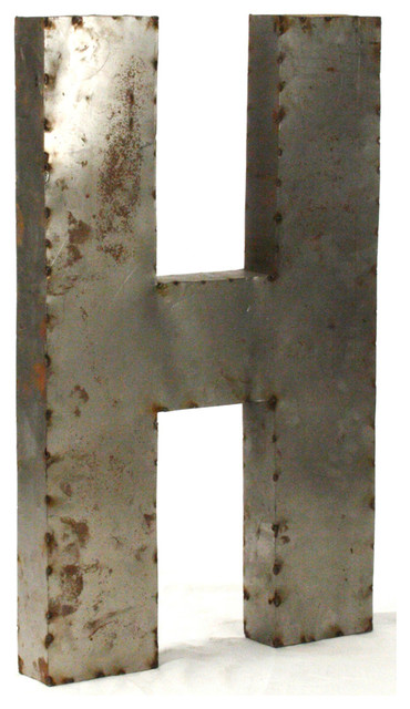 large metal alphabet letters brilliant industrial rustic metal small metal letter h