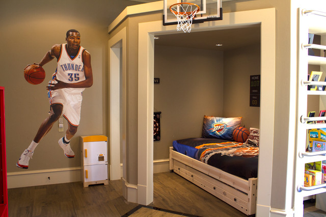 Kid S Okc Thunder Room Eclectic Kids Oklahoma City