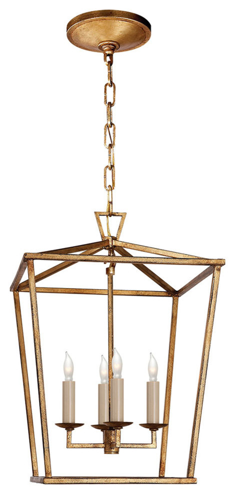 E. F. Chapman Darlana Small Lantern Gilded Iron