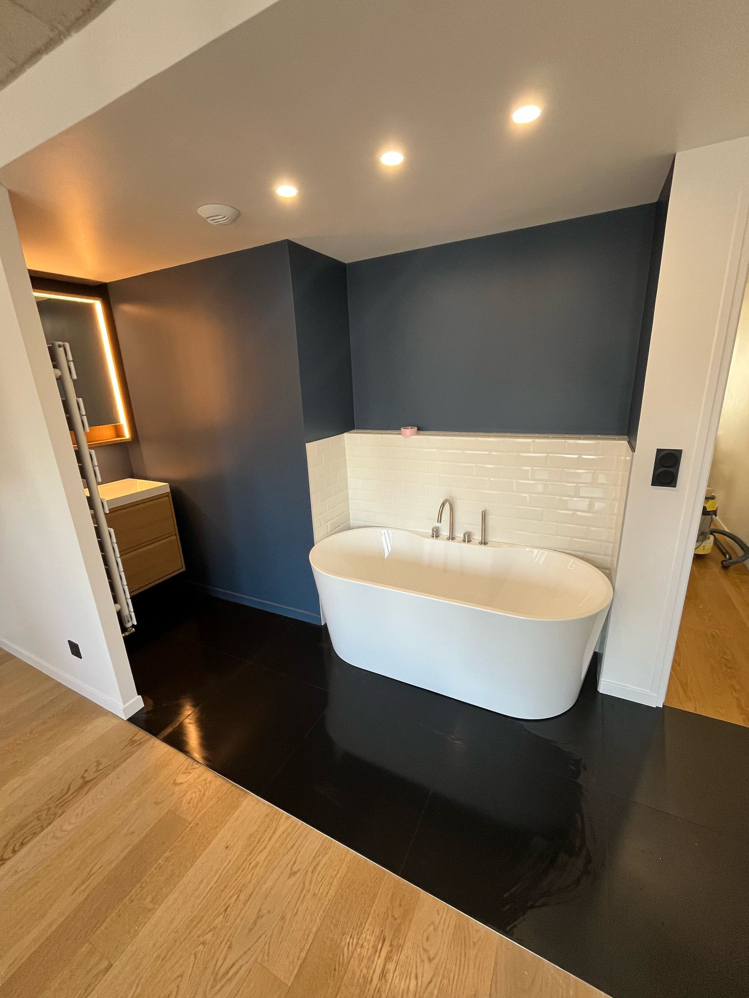 Inspiration for a contemporary bathroom remodel in Other