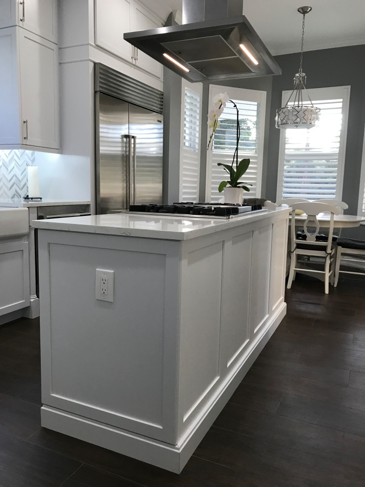 Inspiration for a transitional kitchen remodel in Miami